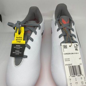 BRAND ADIDAS  NEW NO BOX UNISEXCHILD SPEED FLOW .4  FLEXIBLE GROUND SOCCER SHOES